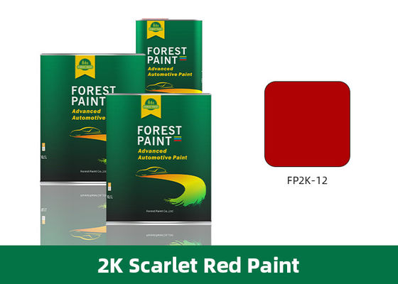 2k Scarlet Red Car Paint Protection Good Hardness