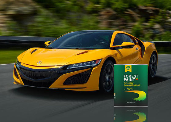 Yellow Pearl Car Paint Scratch Repair , High Gloss Clear Coat For Cars