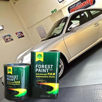 Silver Color High Gloss 2k Spray Paint For Cars Customized Package And Brand