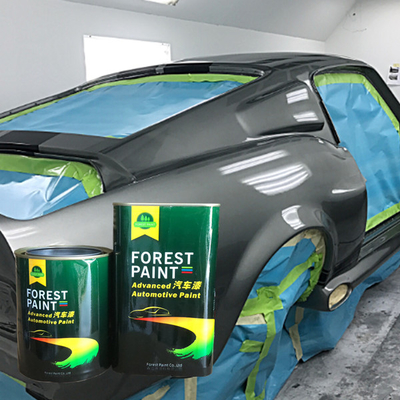 Silver Auto Resinish Paint High Gloss Solid Car Refinish Shine