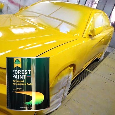 China Acrylic Car Body Paint Fast Dry High Gloss Car Paint Moderate Yellow 2k Car Paint Automobile Paint