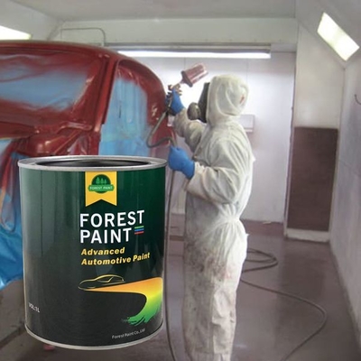 High Coverage Base Coating Silver 1k Automotive Paint Good Weather Resistance